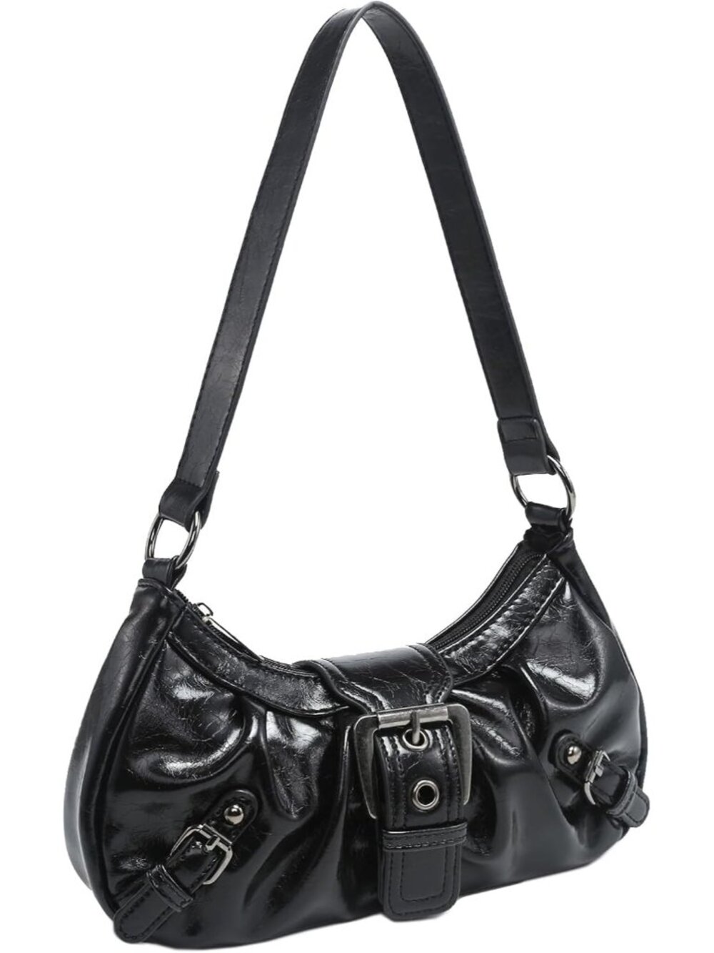 Shoulder Bag for Women Top Handle Handbag Purse Y2K Hobo Clutch Small Punk Purse - Picture 4 of 7